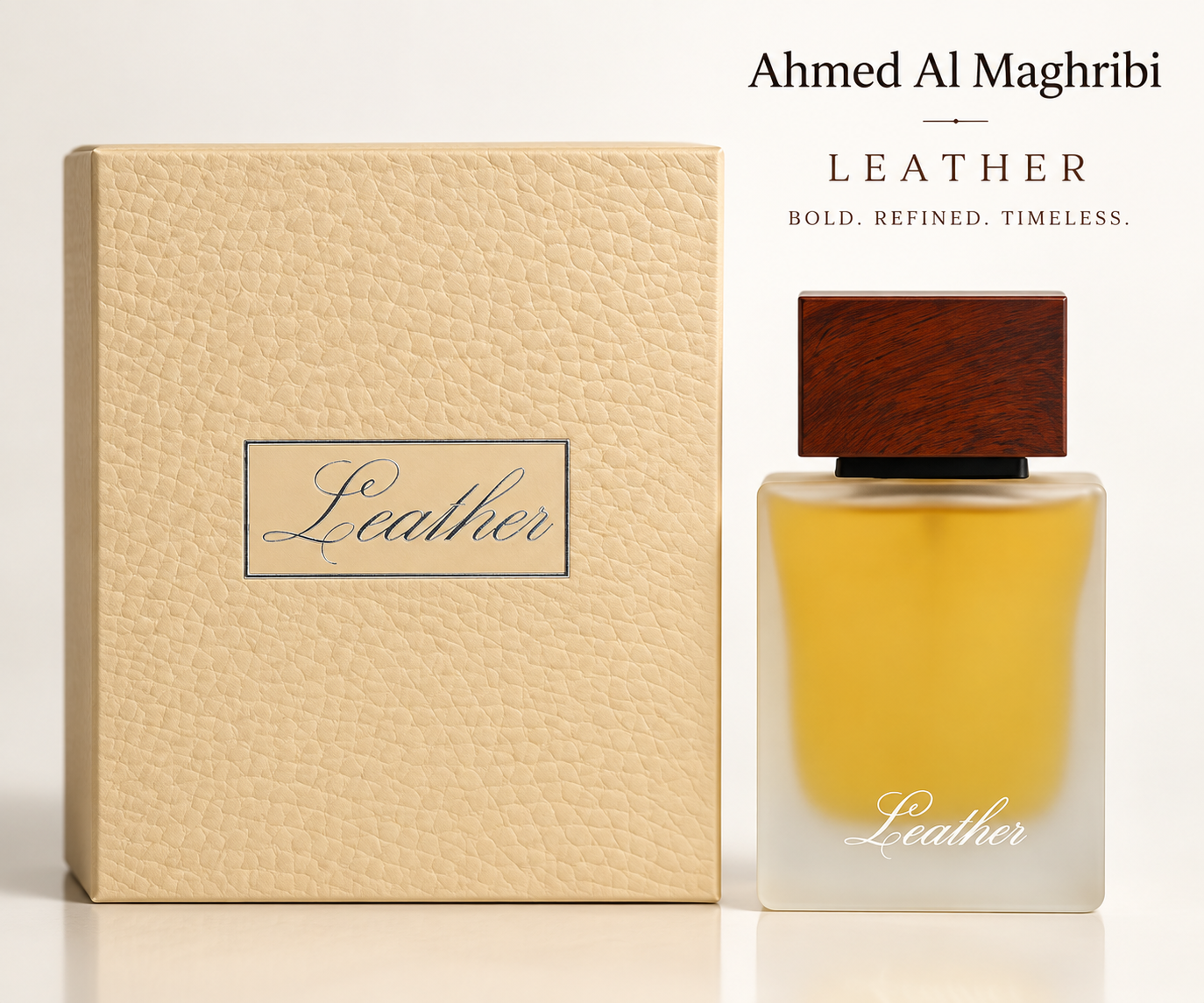 ChatGPT Image Sep 7, 2026, 10_05_45 AM Ahmed Al Maghribi Leather edp 50ml - Image 1